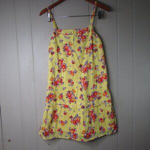 Old Navy Sleeveless Dress Sundress XS Yellow Floral